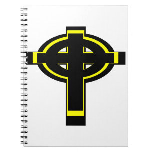 Celtic Cross Christian Spiral Notebook