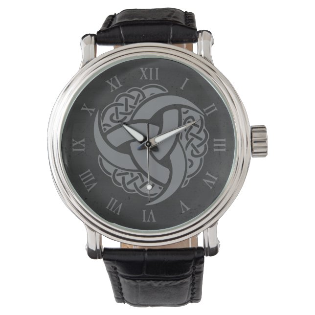 Celtic Cross Christian VIking Mythology Triquetra Watch (Front)
