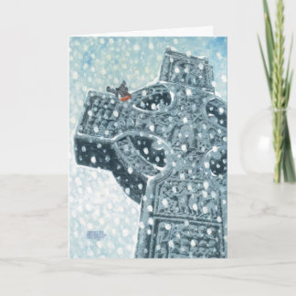 Celtic Cross Christmas Card