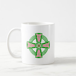 Celtic cross coffee mug