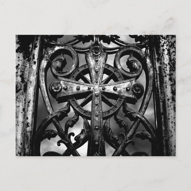 Celtic cross crypt door postcard (Front)