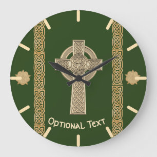 Celtic Cross Custom Large Clock