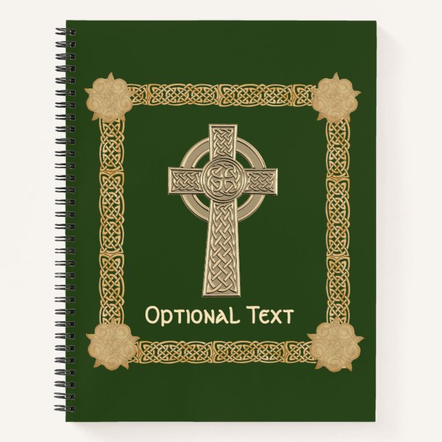 Celtic Cross Custom Notebook (Front)