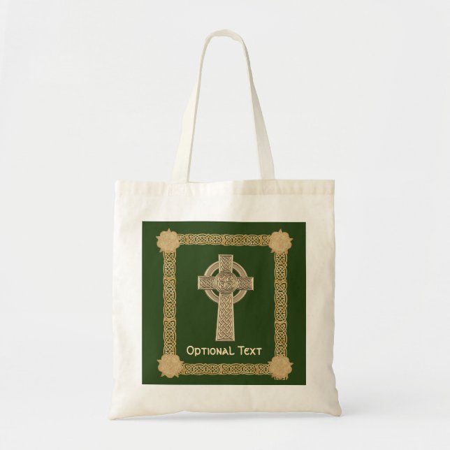 Celtic Cross Custom Tote Bag (Front)