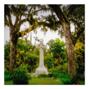 Celtic Cross Deep South Image Photo Print