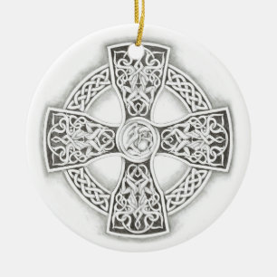 Celtic Cross Fantasy  Irish Ornament
