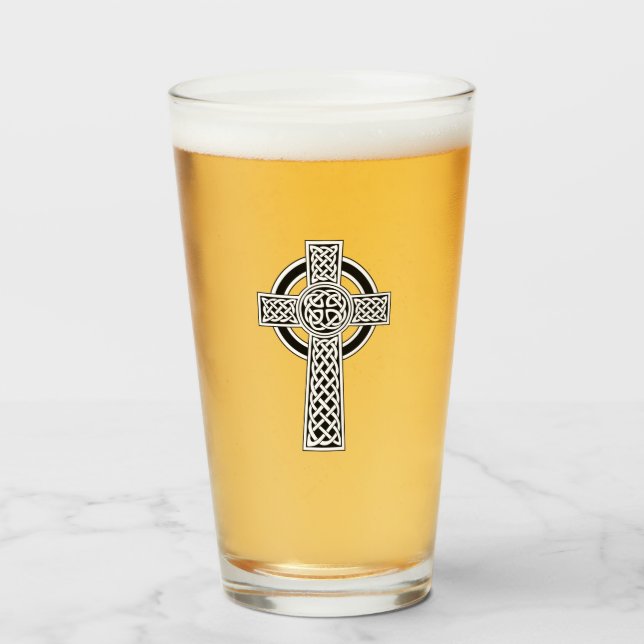 Celtic Cross Glass (Front Filled)