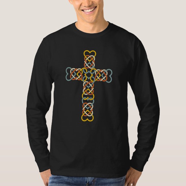 Celtic cross heart knotwork T-Shirt (Front)