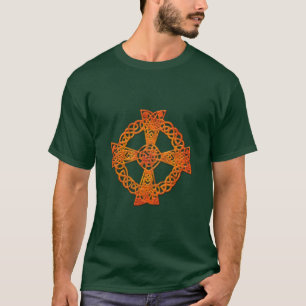 Celtic Cross Irish Art Design T-Shirt