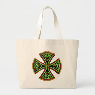 Celtic Cross Irish Art History Collection Large Tote Bag