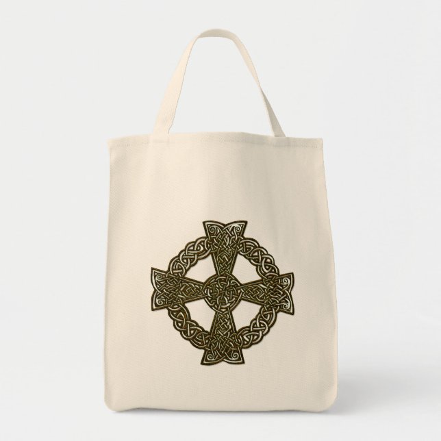 Celtic Cross Irish Art History Collection Tote Bag (Front)