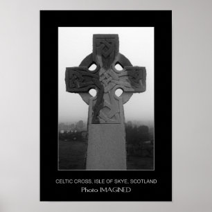CELTIC CROSS, ISLE OF SKYE, SCOTLAND POSTER