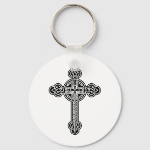 Celtic cross key ring