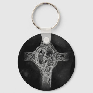 celtic cross key ring