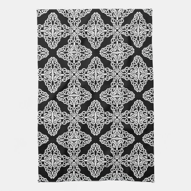 celtic cross kitchen towel (Vertical)