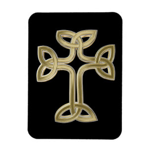 Celtic cross knot magnet