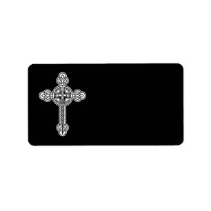 Celtic cross label
