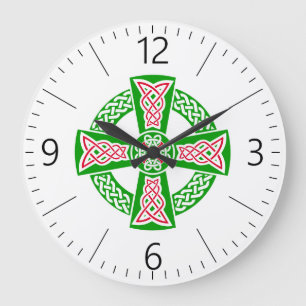 Celtic cross large clock