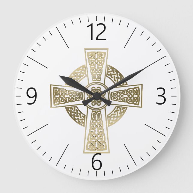 Celtic cross large clock (Front)