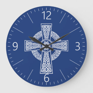 Celtic cross large clock