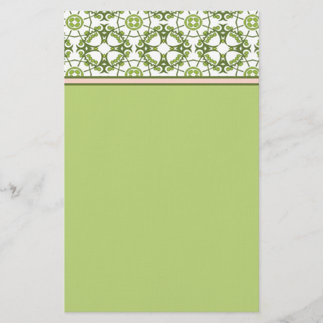 Celtic Cross Linen Stationery (Front)