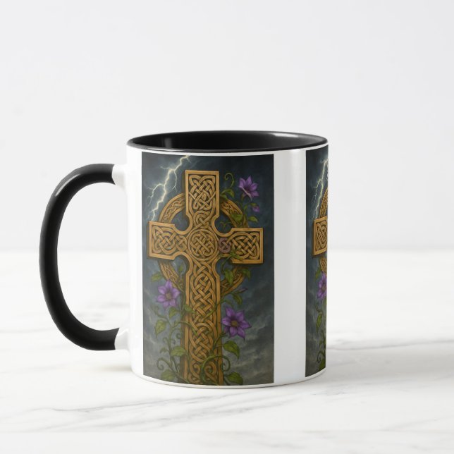 Celtic Cross Mug (Left)