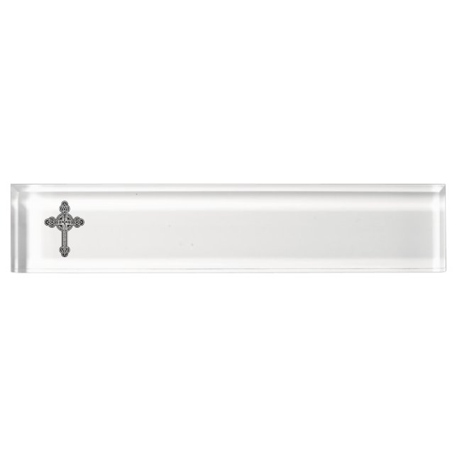 Celtic cross nameplate (Front)