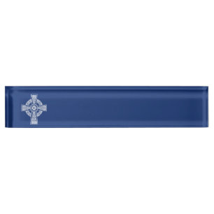 Celtic cross nameplate