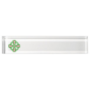 Celtic cross nameplate