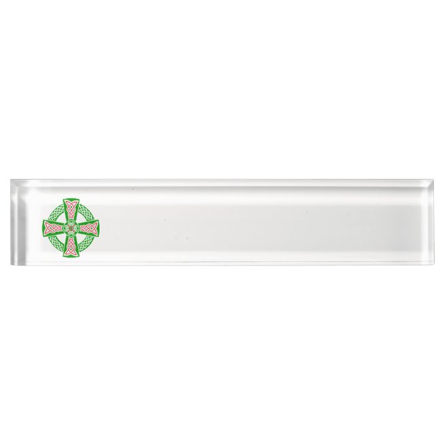 Celtic cross nameplate (Front)
