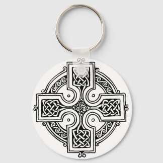 Celtic cross pattern key ring