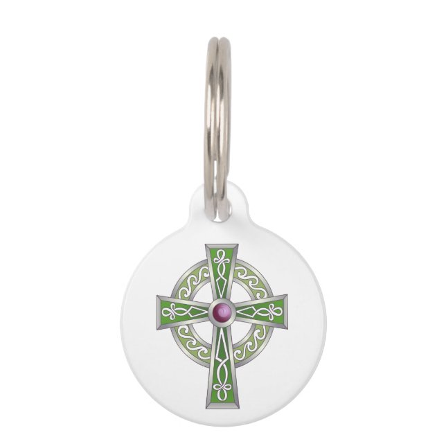Celtic Cross Pet Tag (Front)