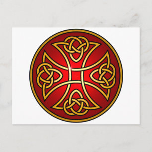 Celtic cross postcard