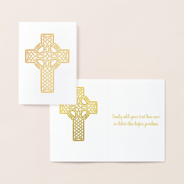 Celtic Cross | Religious Foil Card (Display)