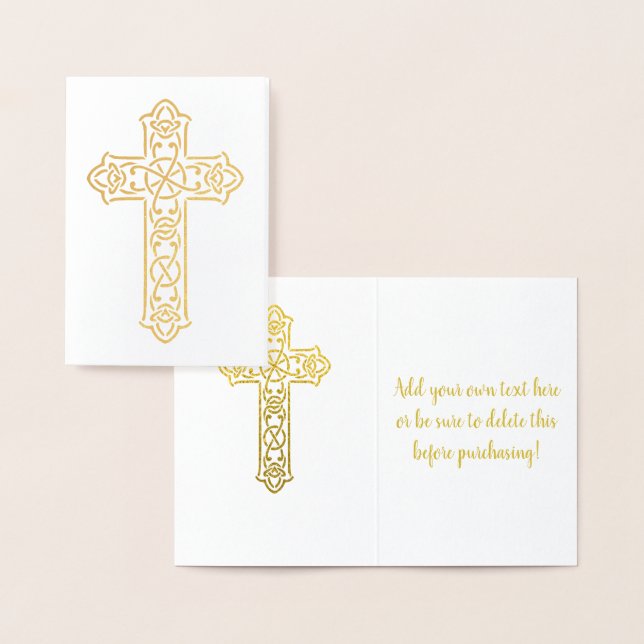 Celtic Cross | Religious Foil Card (Display)