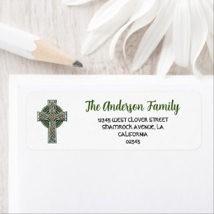 Celtic Cross Return Address Label