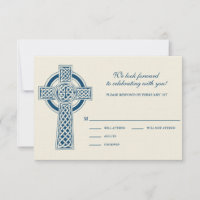 Celtic Cross RVSP Card