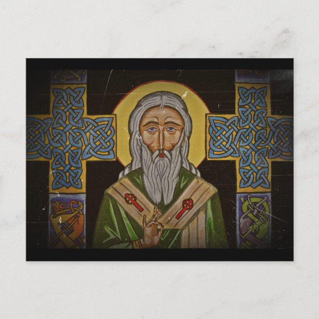 Celtic Cross Saint Patrick Postcard (Front)