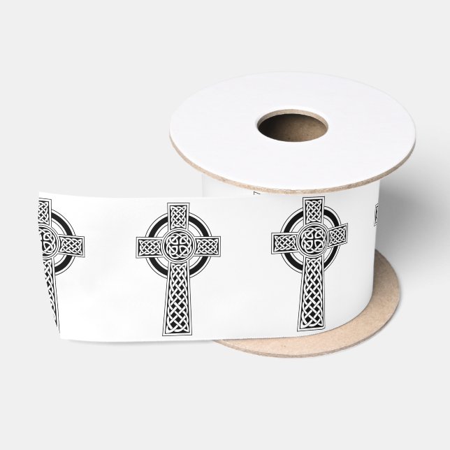 Celtic Cross Satin Ribbon (Spool)