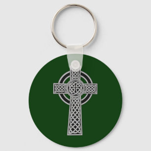 Celtic Cross - Silver Key Ring
