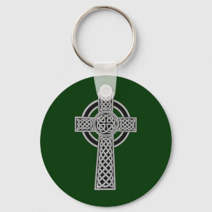 Celtic Cross - Silver Key Ring