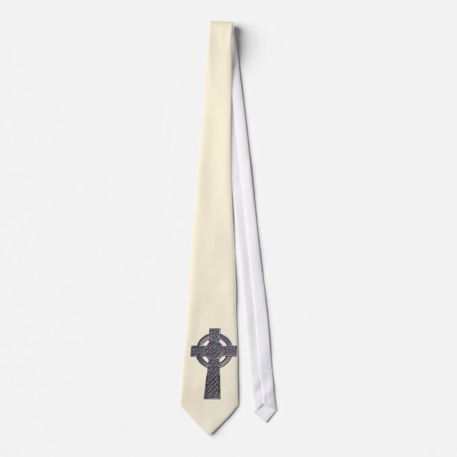 Celtic Cross - Silver Tie (Front)