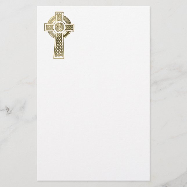 Celtic cross stationery (Front)