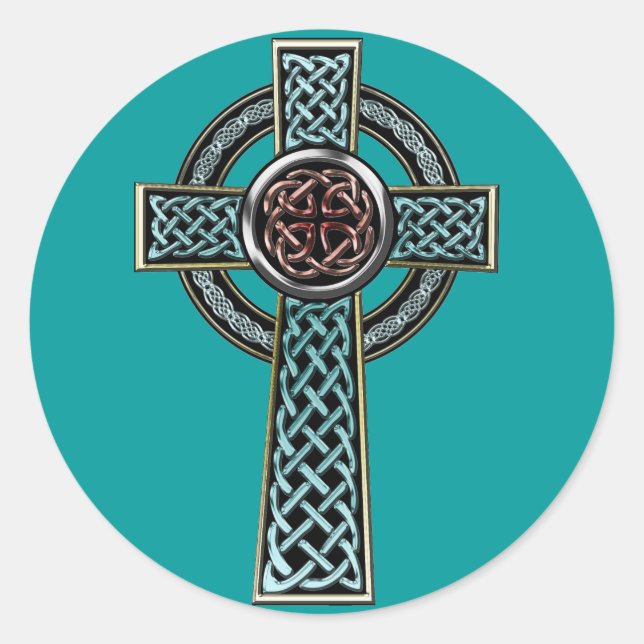 Celtic Cross Sticker (Front)