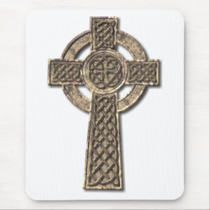 Celtic Cross - Stone Mouse Pad