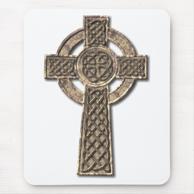 Celtic Cross - Stone Mouse Pad (Front)