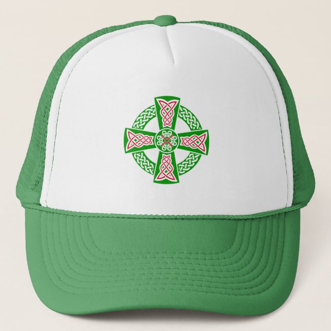 Celtic cross trucker hat (Front)