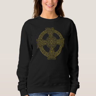 Celtic Cross Vintage Mandala 3 Gothic Fan Fun Sweatshirt