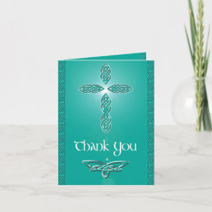Celtic Cross Wedding Set Thank You Card