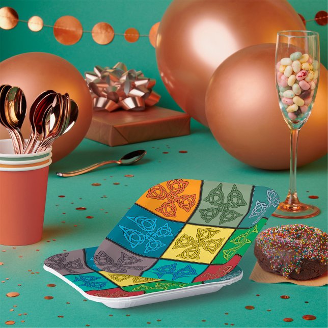 Celtic Crosses Paper Plate (Creator Uploaded)